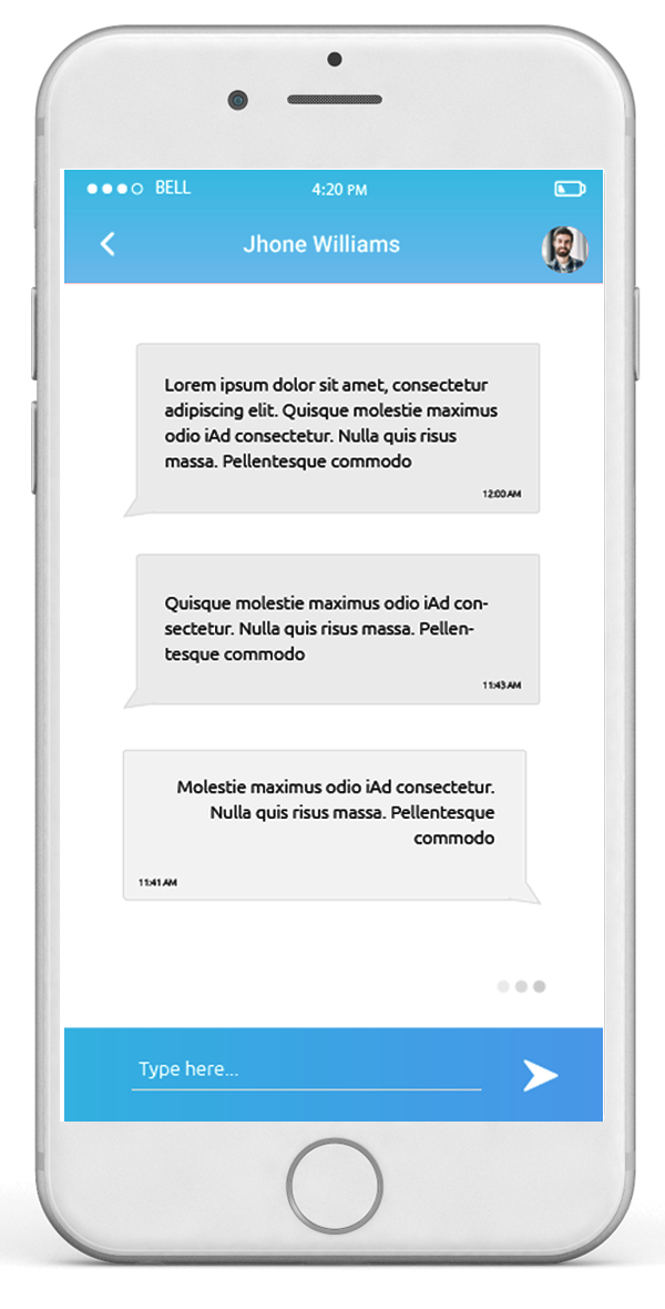 image of the iPhone app